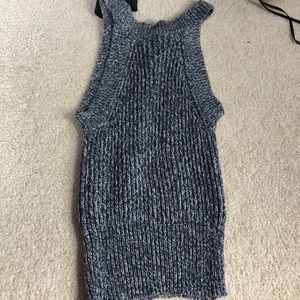 High neck knit top